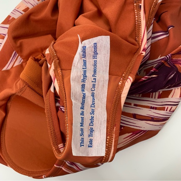 Palisades Beach Club Burnt Ochre Palm Desert One Piece Swimsuit Nwt Size 14W - Picture 7 of 16